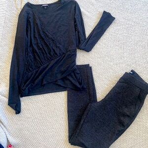 Express tweed pants and office appropriate top